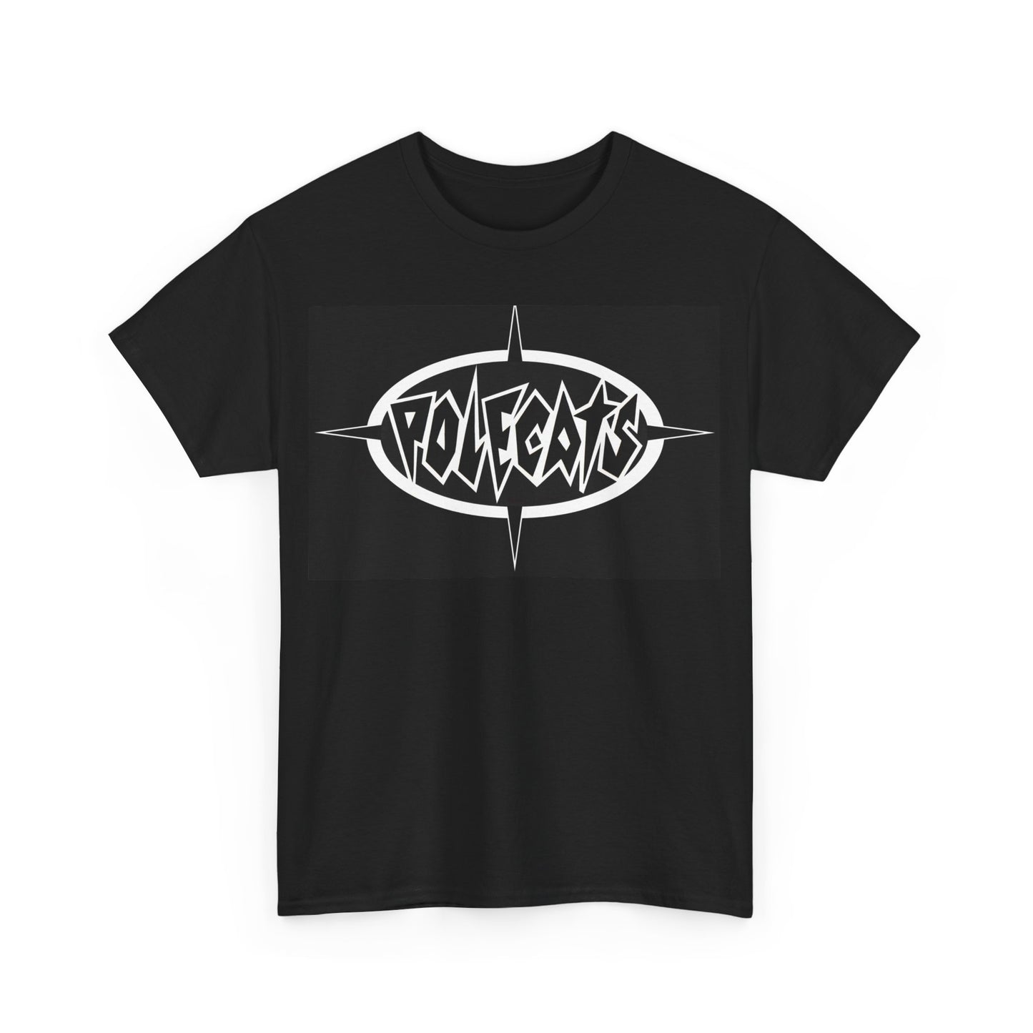 Polecats Black Heavy Cotton T-Shirt